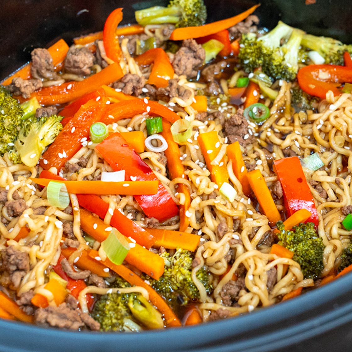 Slow Cooker Beef Ramen