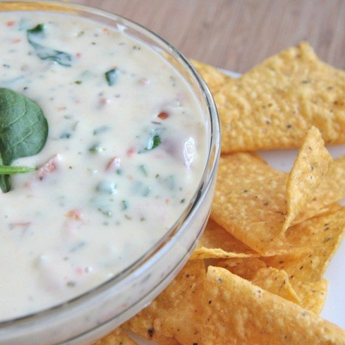 Sausage, Spinach, & Tomato Queso Blanco Dip
