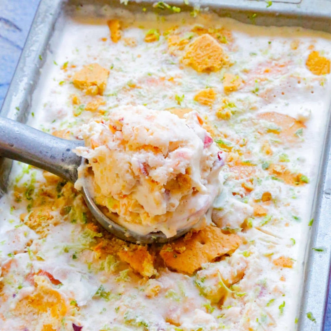 Peaches And Cream Ice Cream