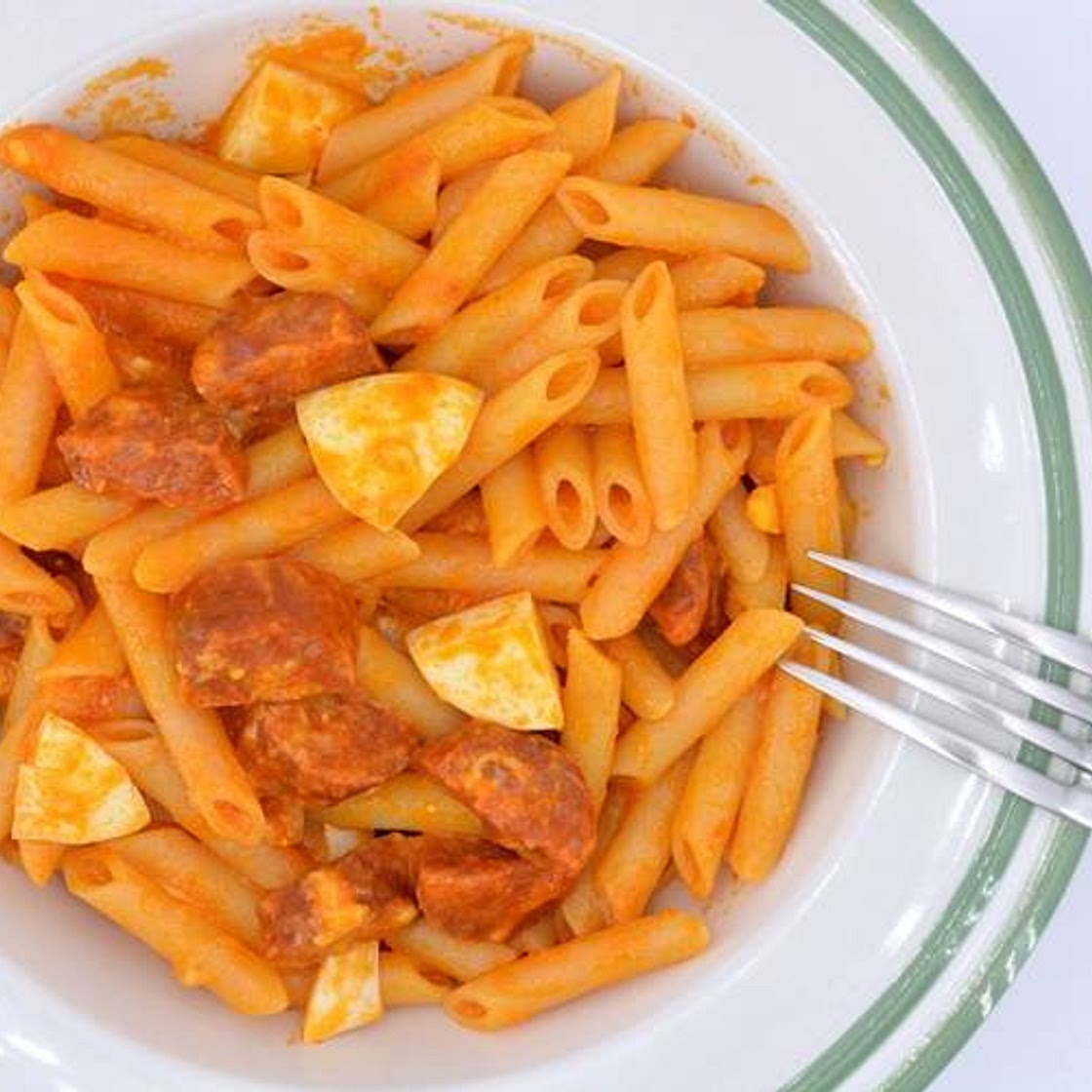 Macarrones con chorizo