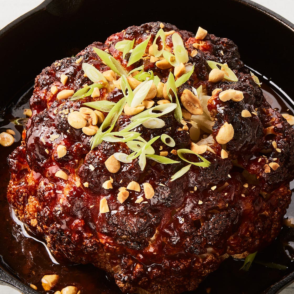 Brown Sugar BBQ Whole Roasted Cauliflower