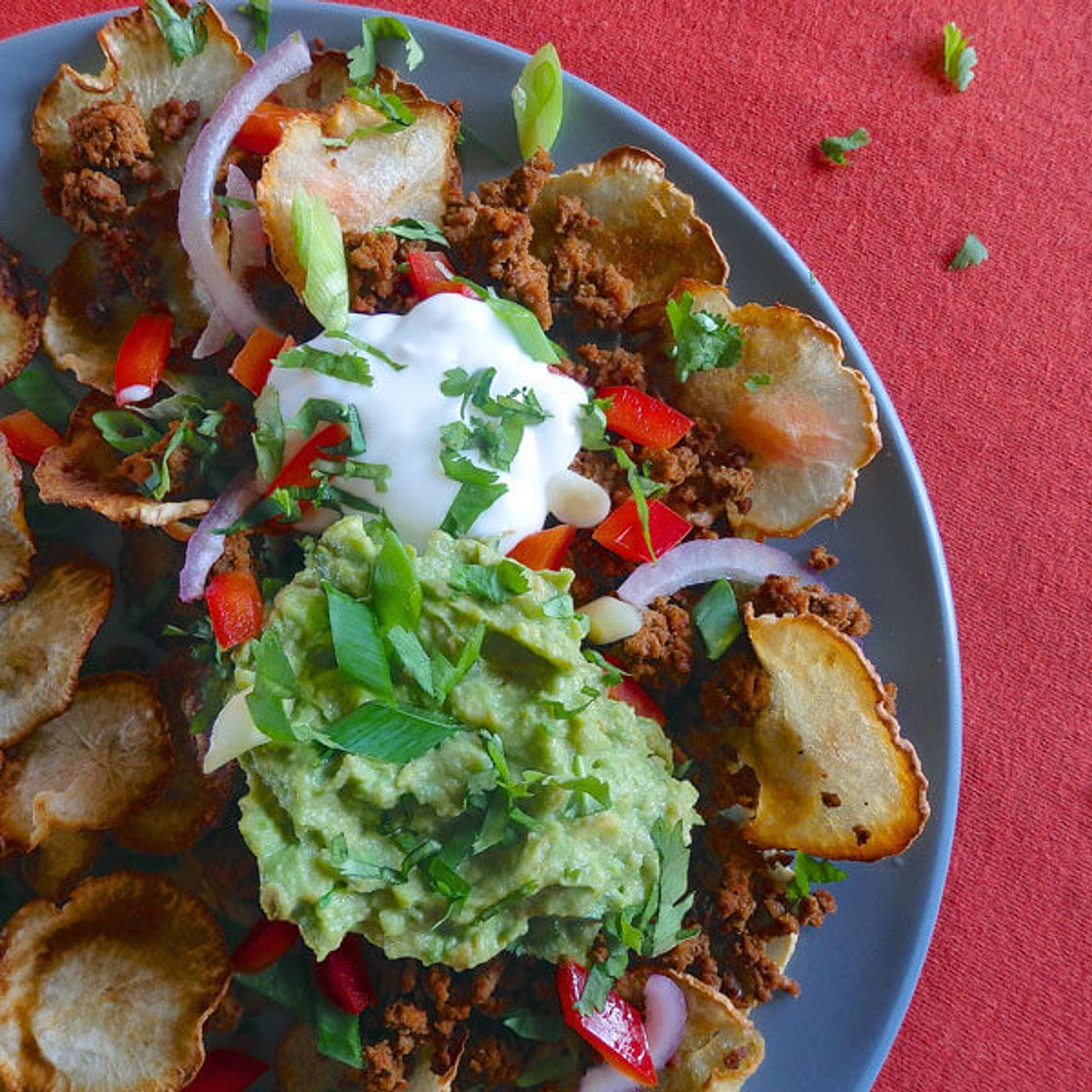 Nachos With Rutabaga Chips