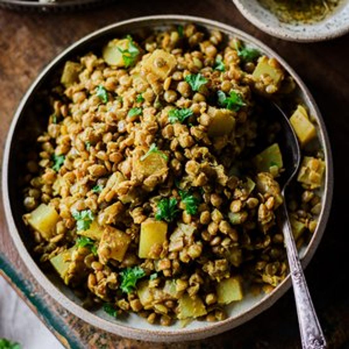 Warm Lentil & Potato Salad