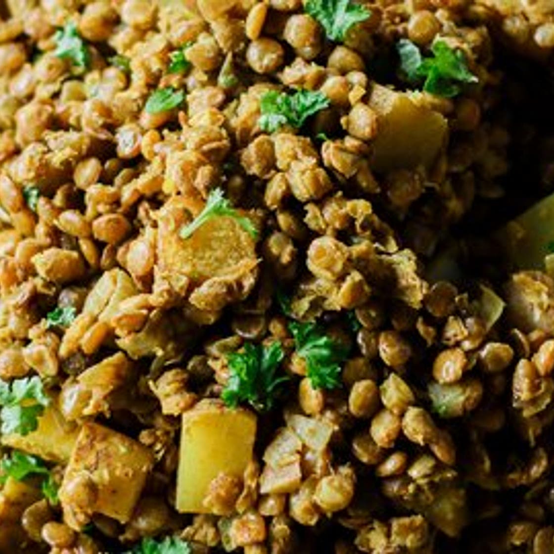 Warm Lentil & Potato Salad
