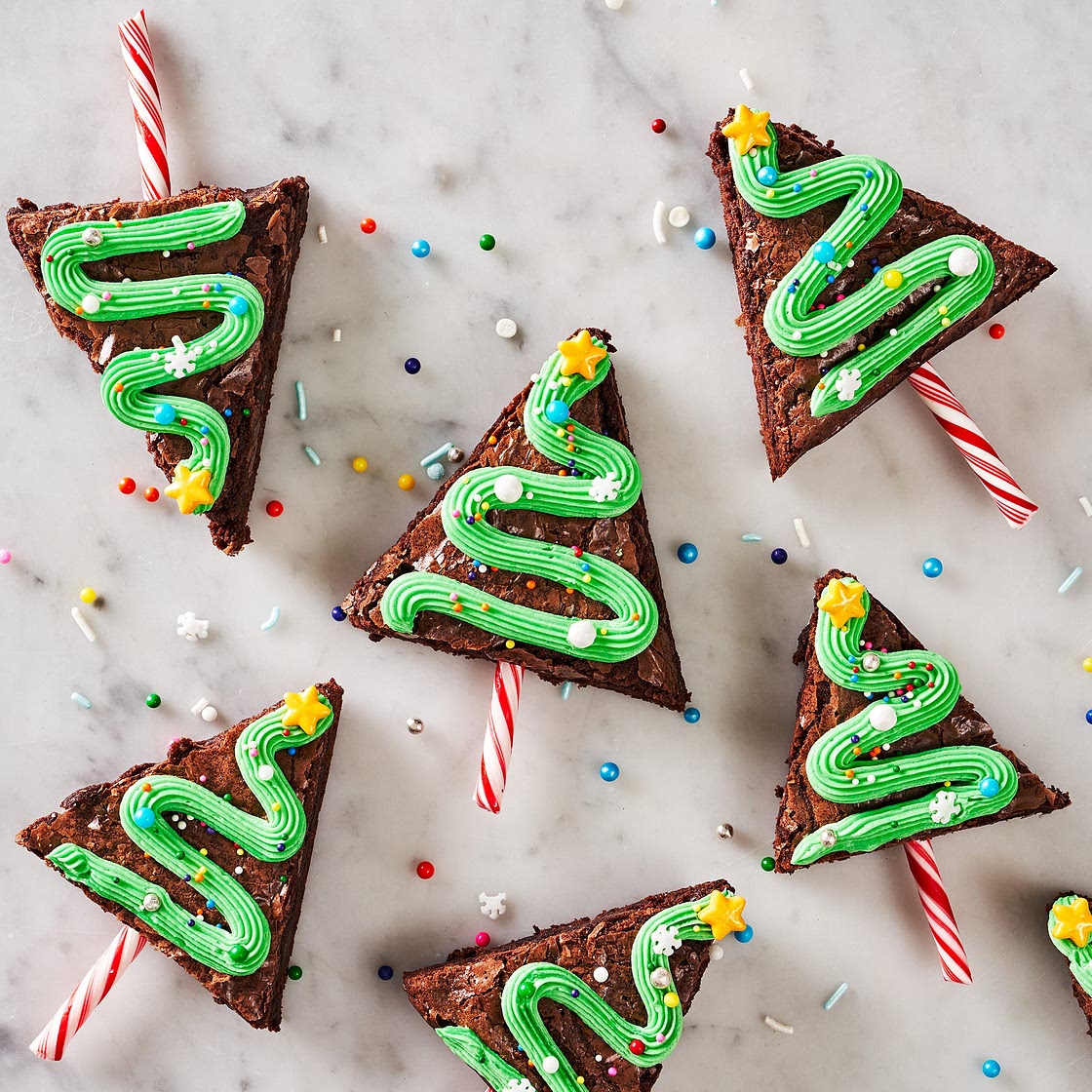 Christmas Tree Brownies