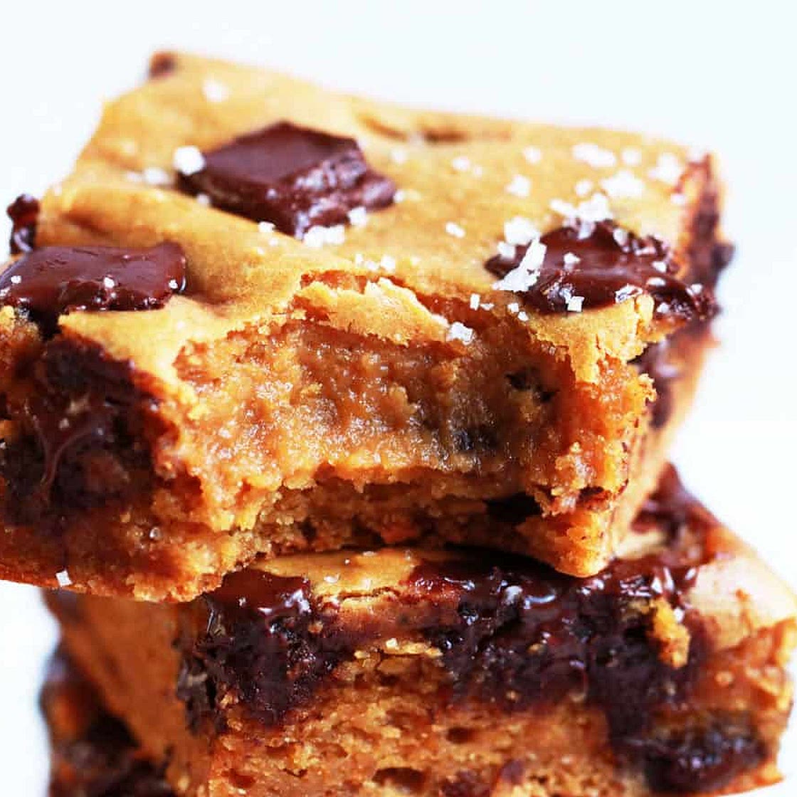 Peanut Butter Chickpea Blondies