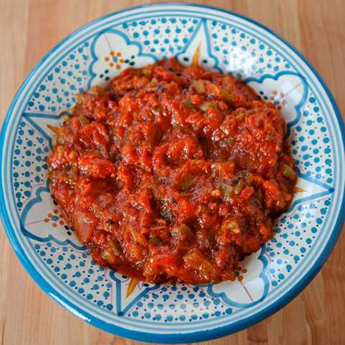 Salade Marocaine de Taktouka (tomates et poivrons)