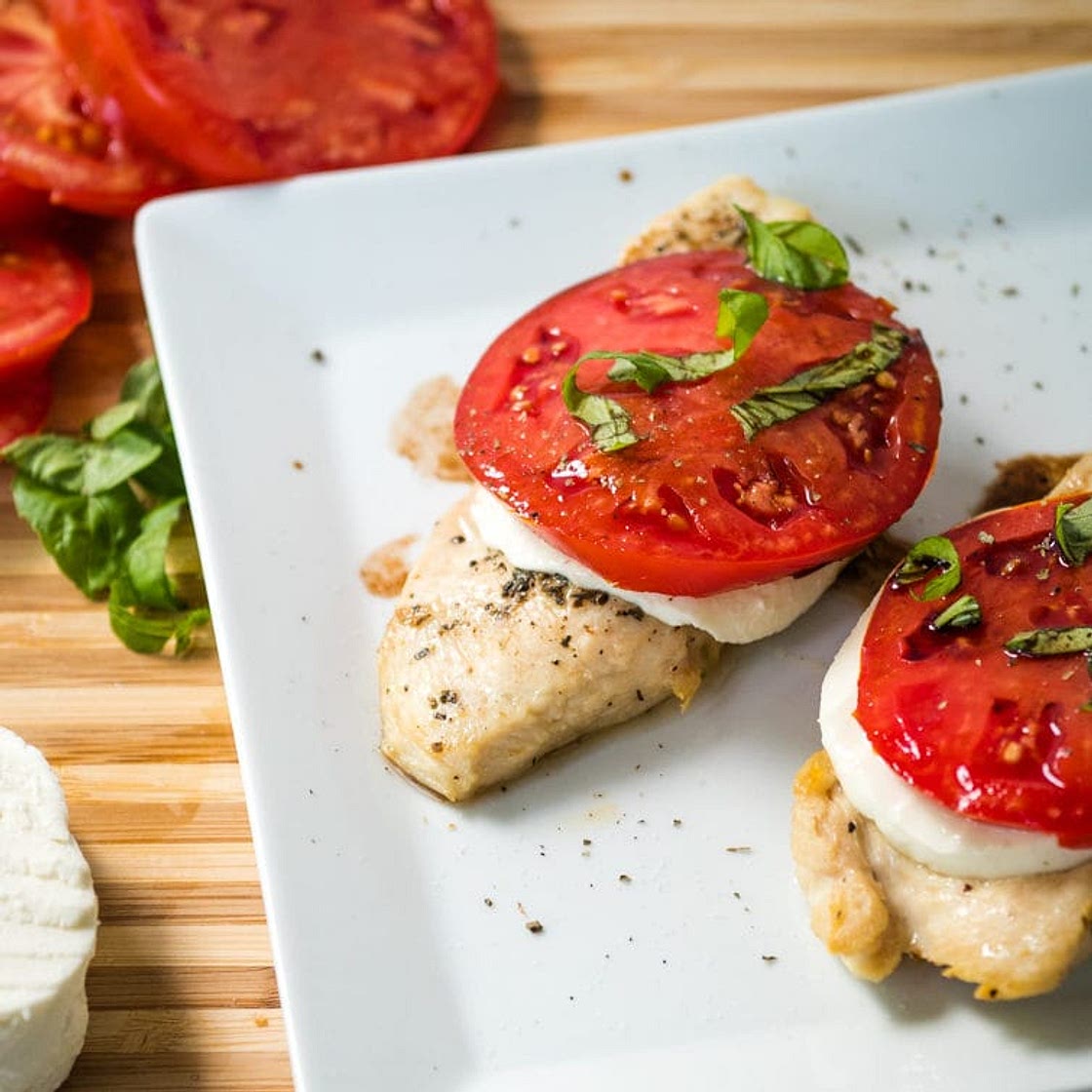 Air Fryer Chicken Caprese