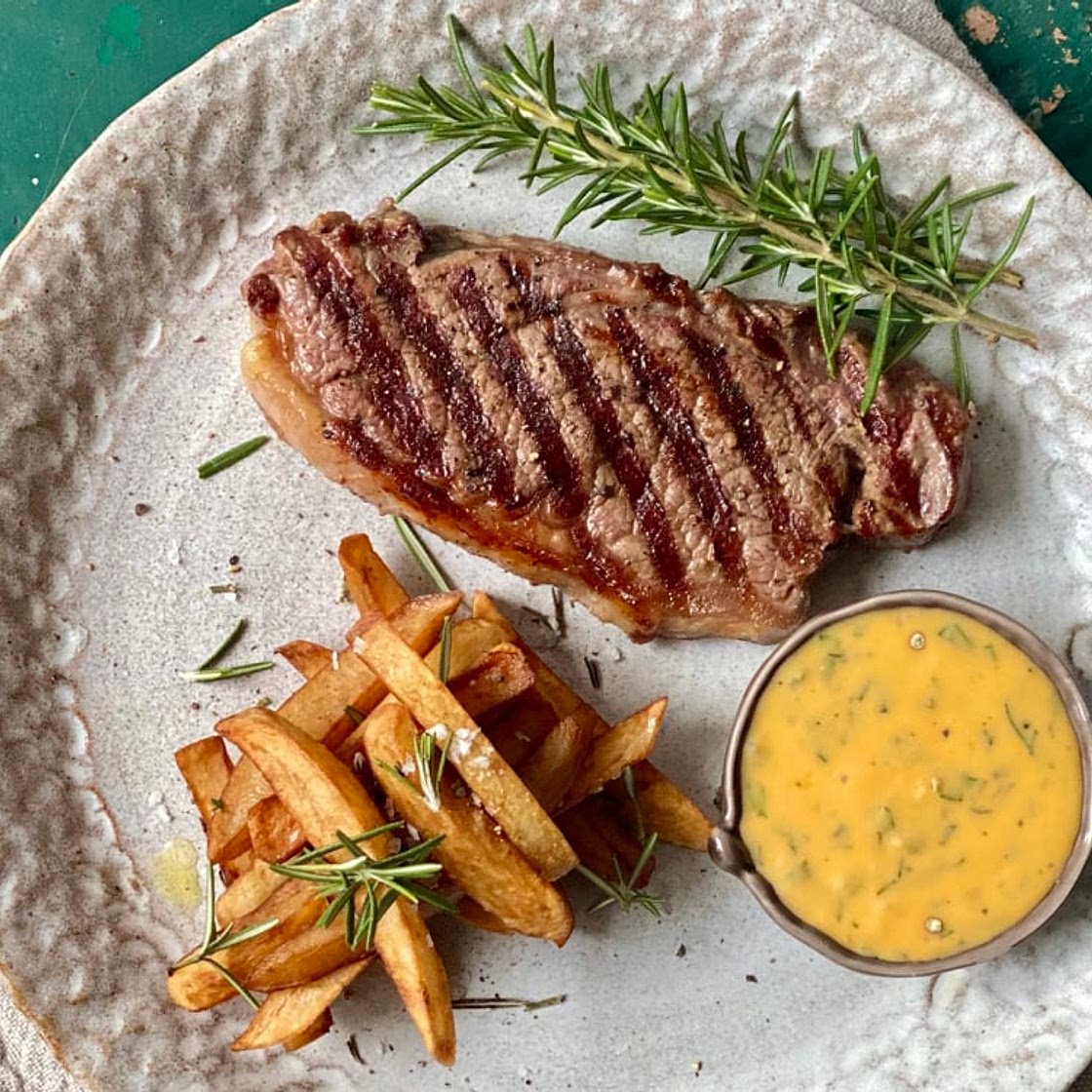 Steak Frites with 10-minute Béarnaise Sauce Recipe