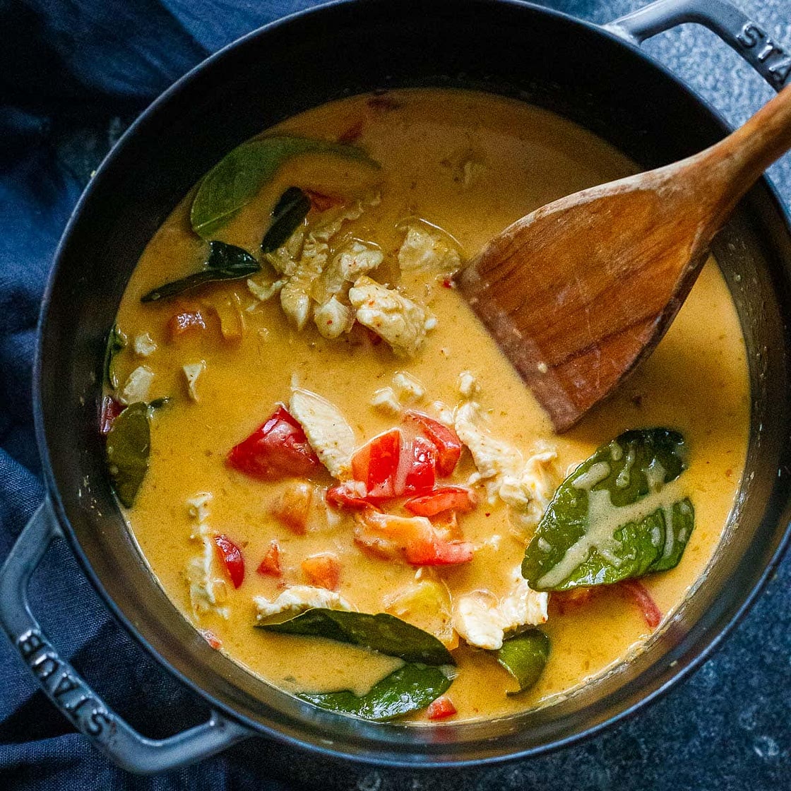 Thai Red Curry (Stovetop or Instant Pot)