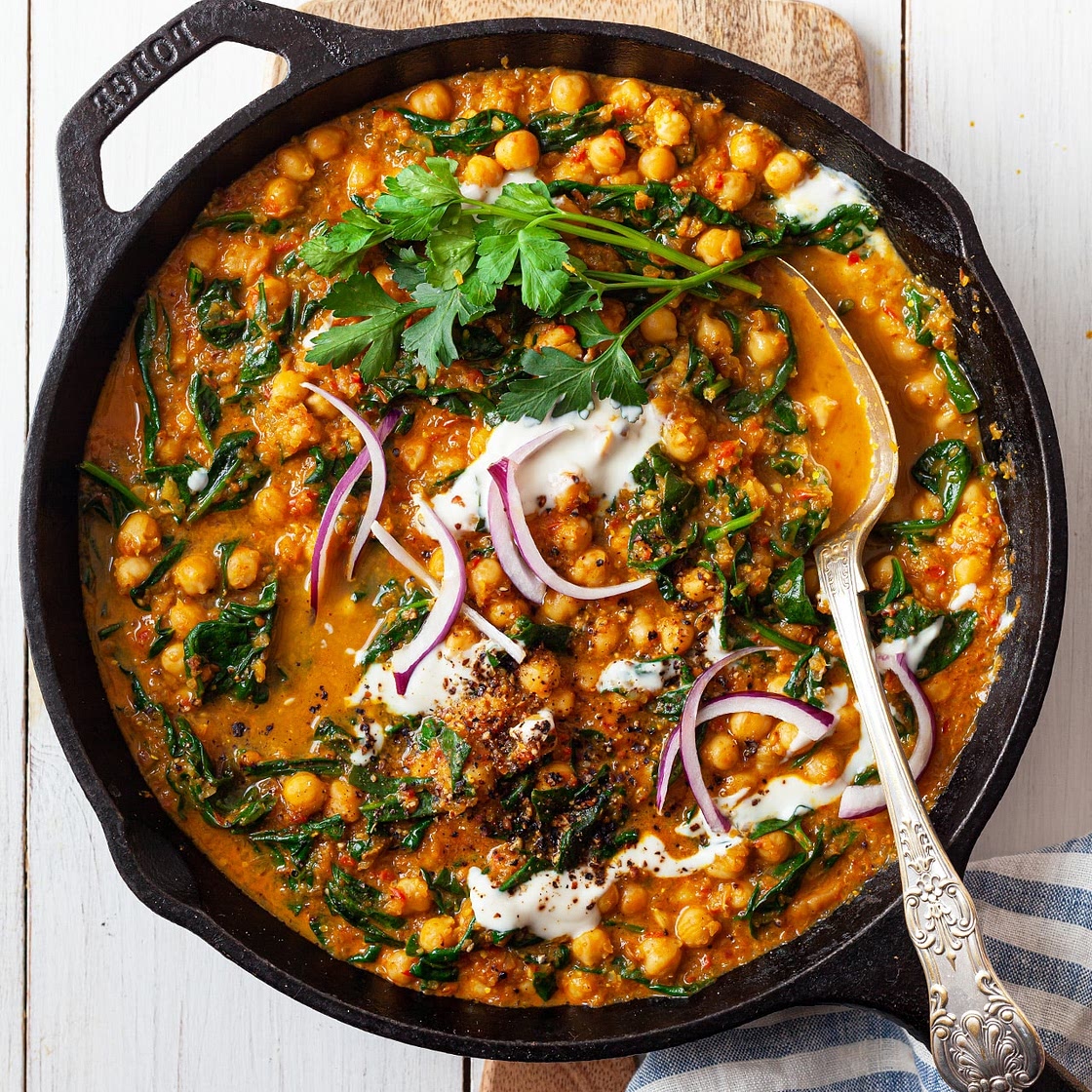 Spinach + Chickpea Curry