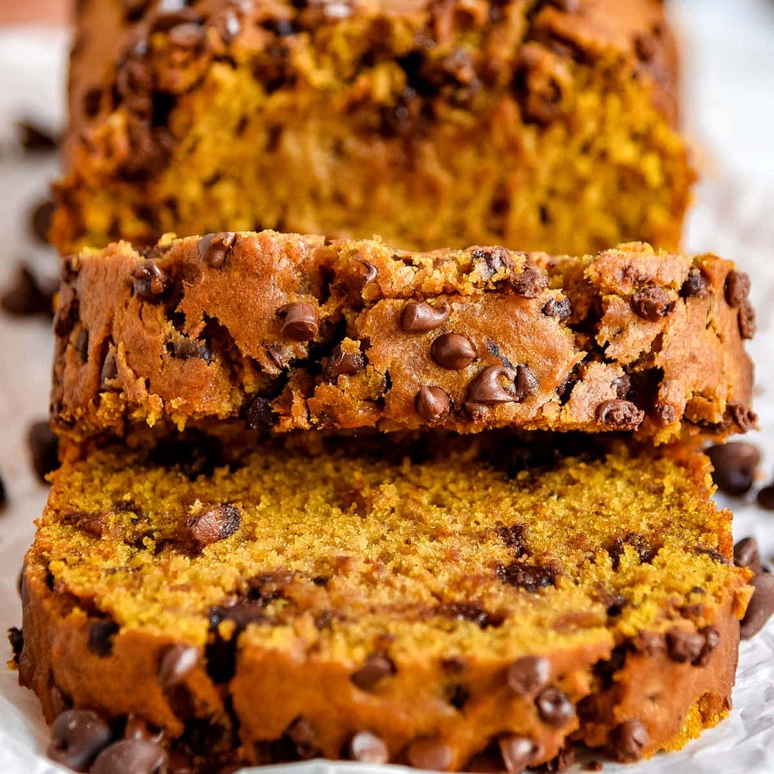 Pumpkin Chocolate Chip Bread