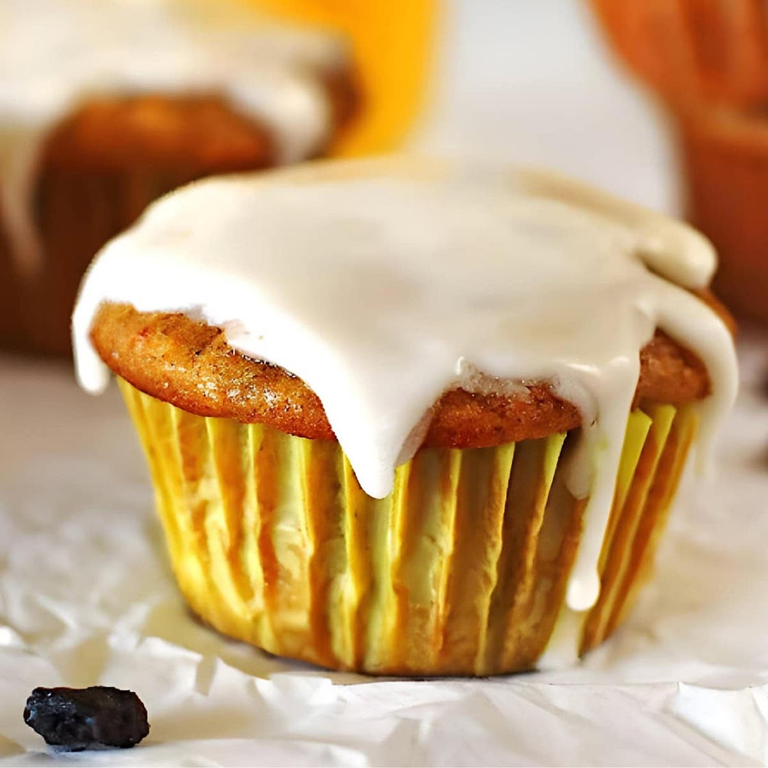 Easy Carrot Cake Muffins with Sweet Glaze