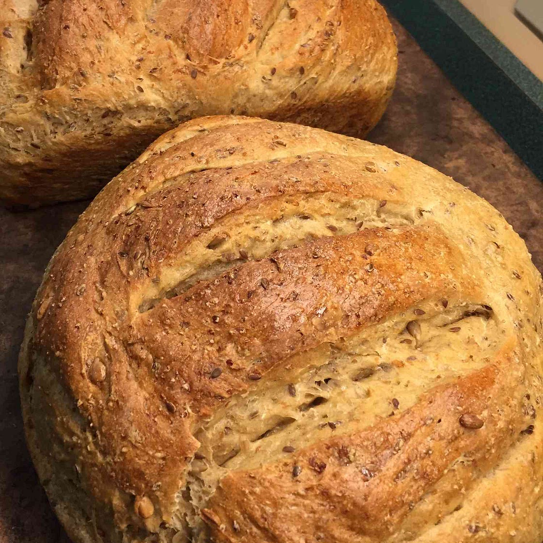 Cracked Wheat Sourdough Bread