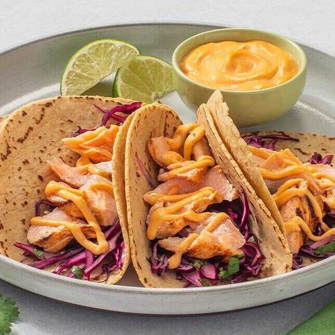 Salmon Tacos with Pineapple Salsa