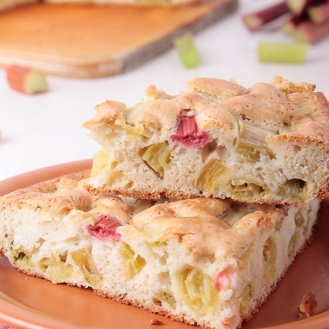 Gâteau à la rhubarbe