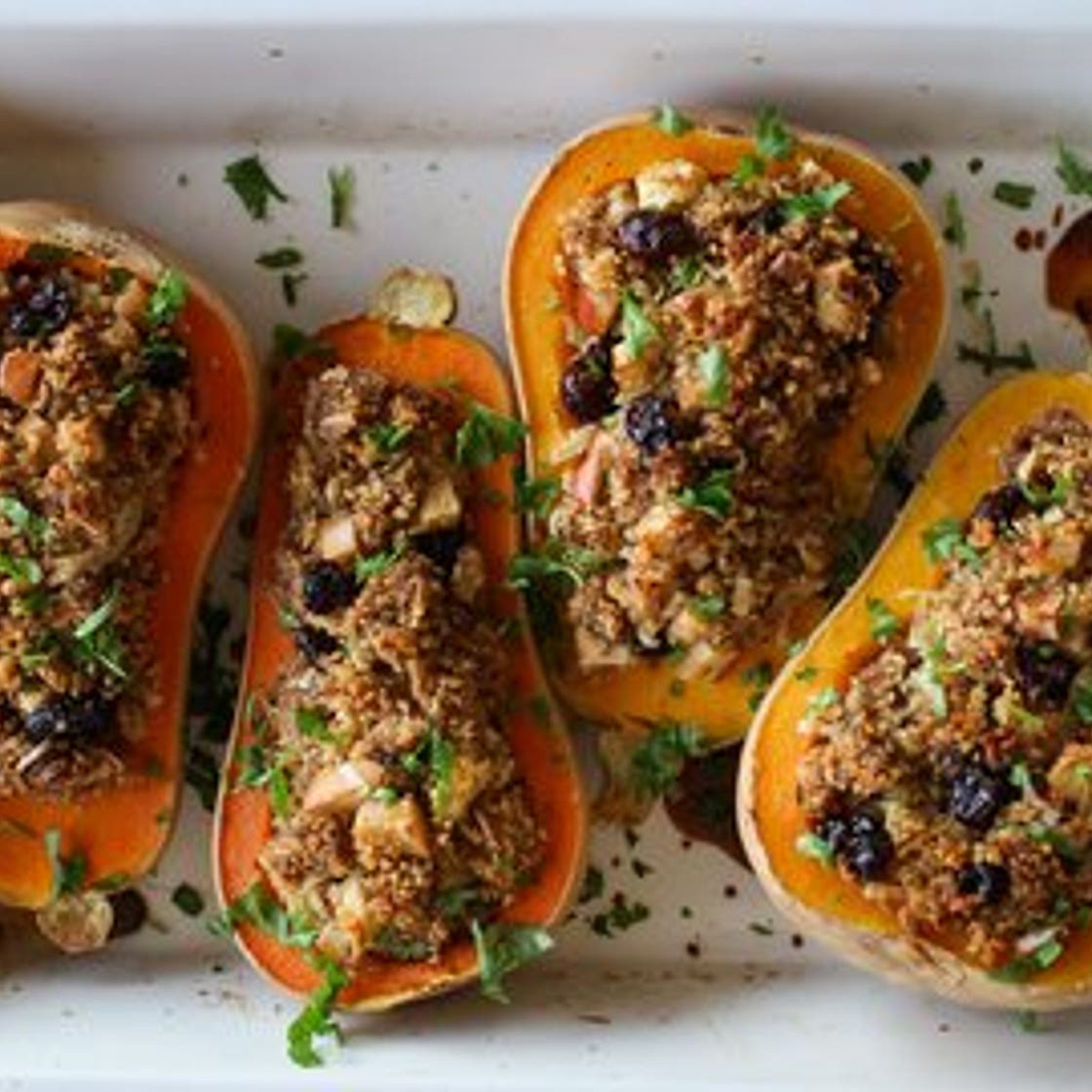 Couscous Stuffed Squash
