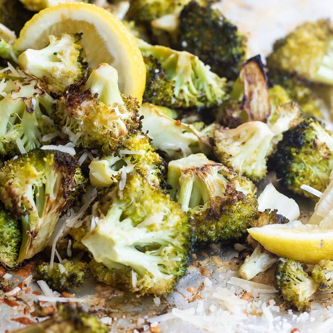 Roasted Broccoli with Lemon and Parmesan