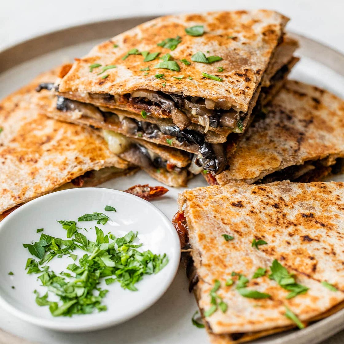 Mushroom Quesadilla