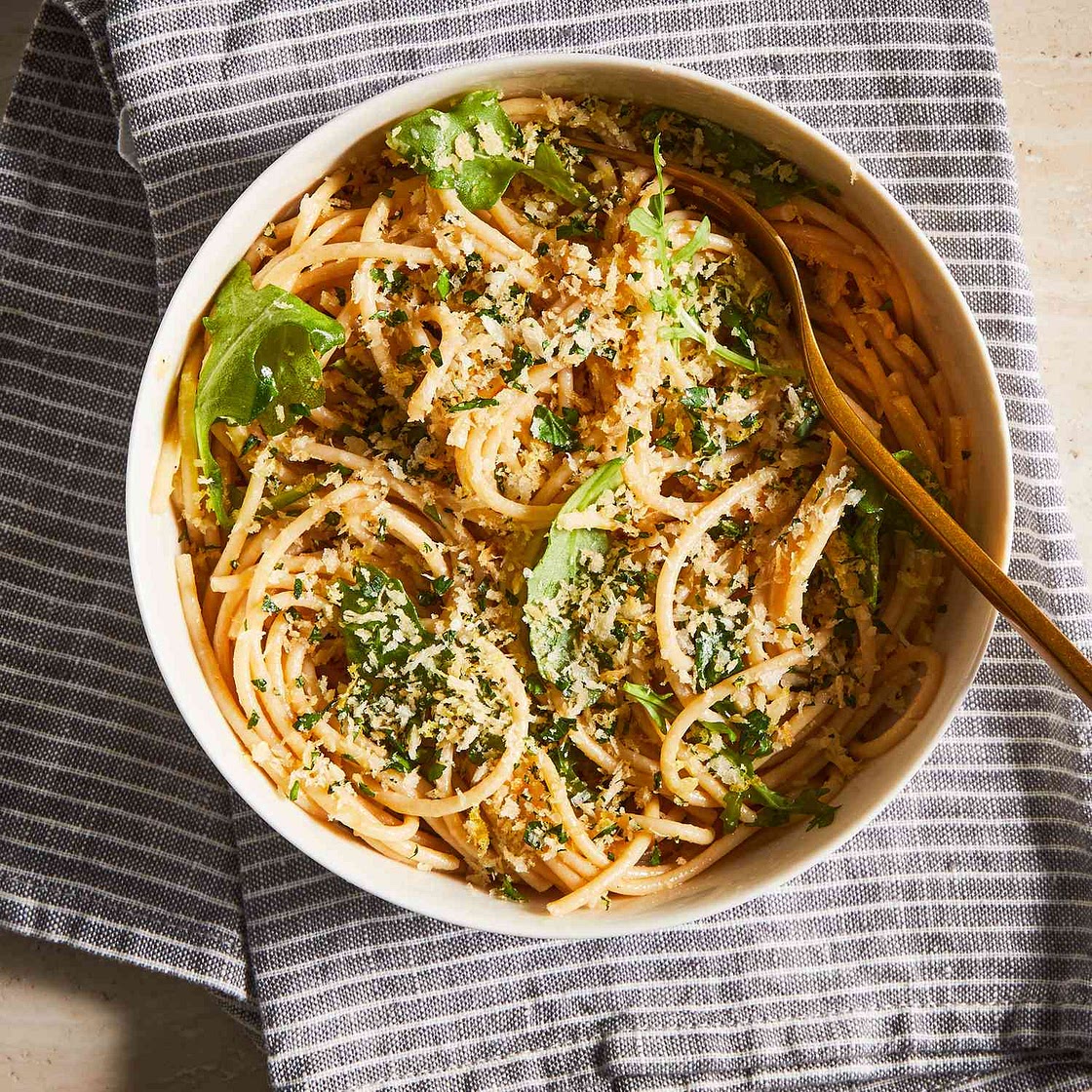 Arugula Pasta with Lemon & Parmesan