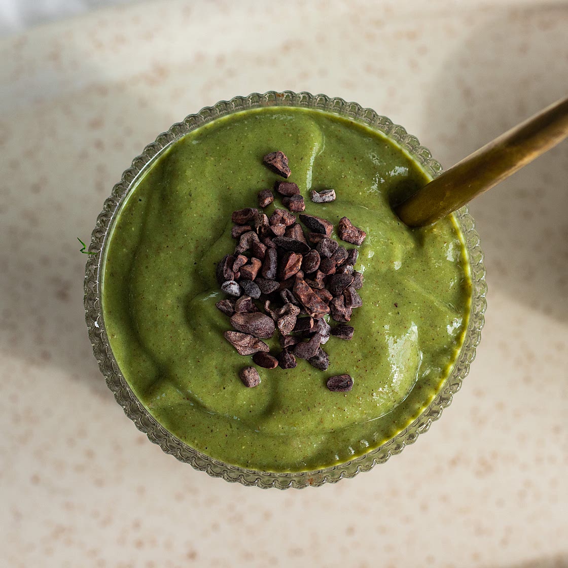 Pistachio Banana Smoothie with Avocado