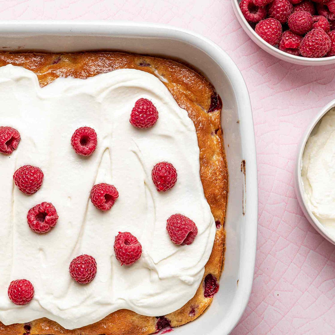 Lemon-Raspberry Dump Cake
