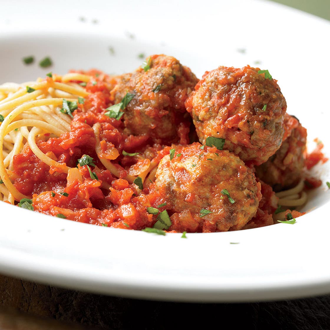 A Lean Spaghetti and Turkey Meatballs Recipe