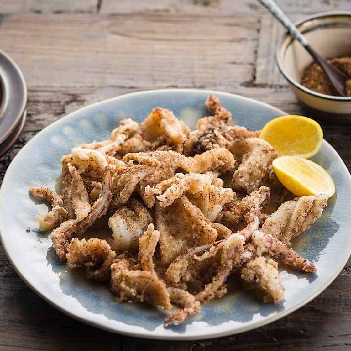 Sichuan pepper and chilli salt squid