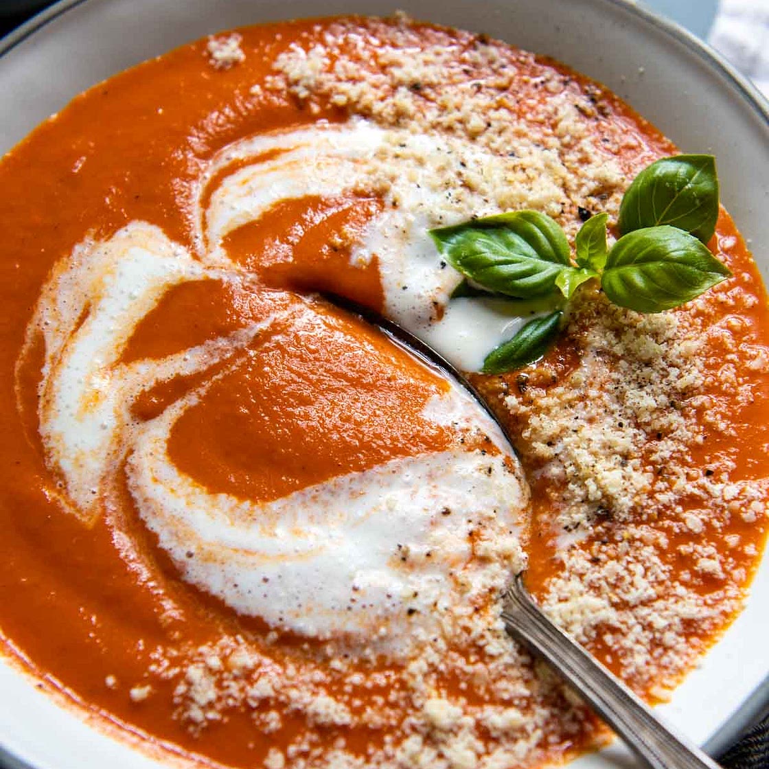 Seriously Great Gluten-Free Tomato Soup (Canned Tomatoes)