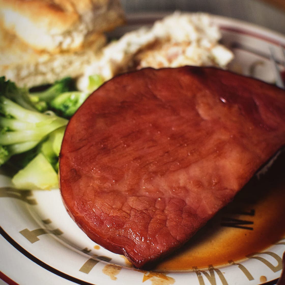 Brown Sugar Glazed Ham Steak Recipe