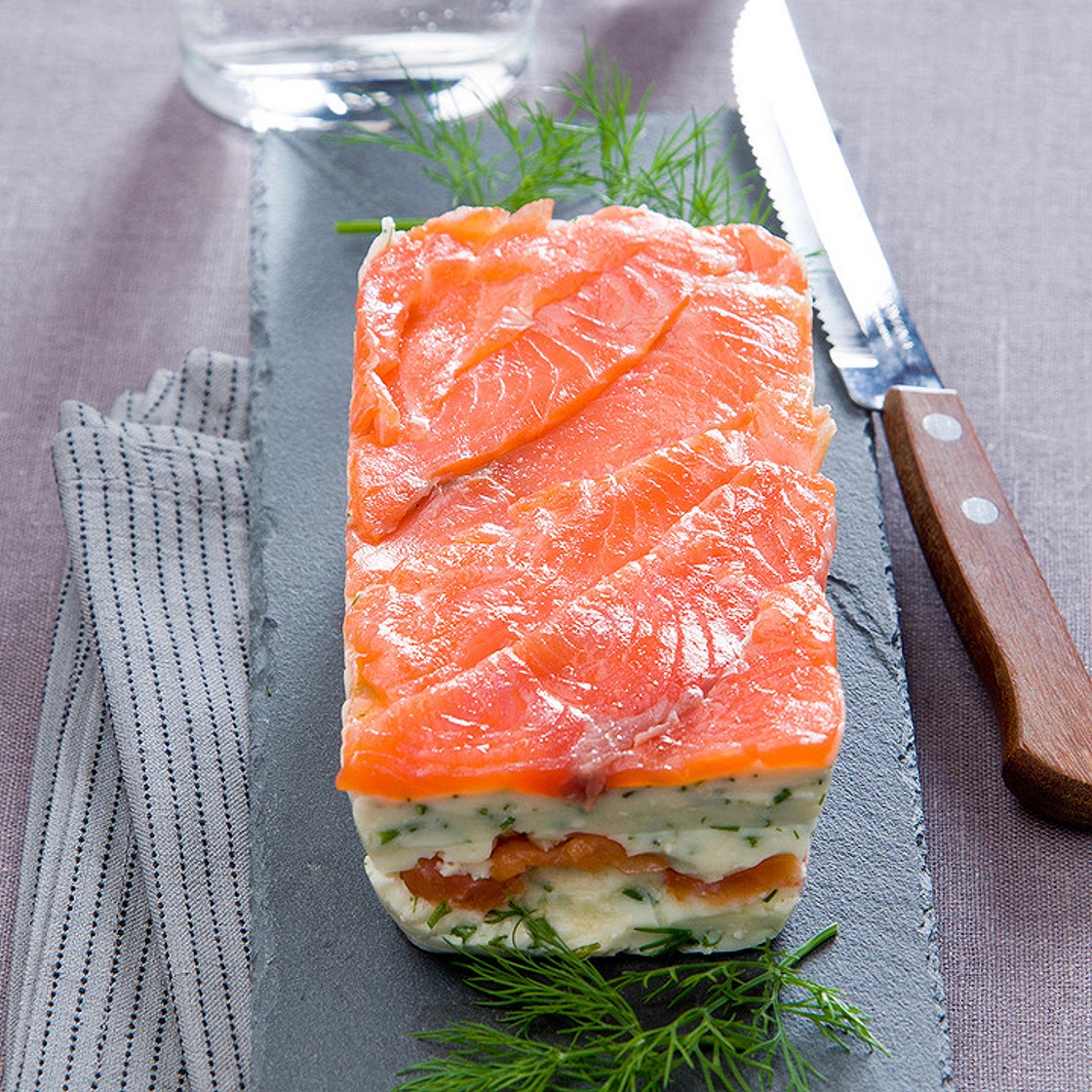 Terrine aux deux saumons