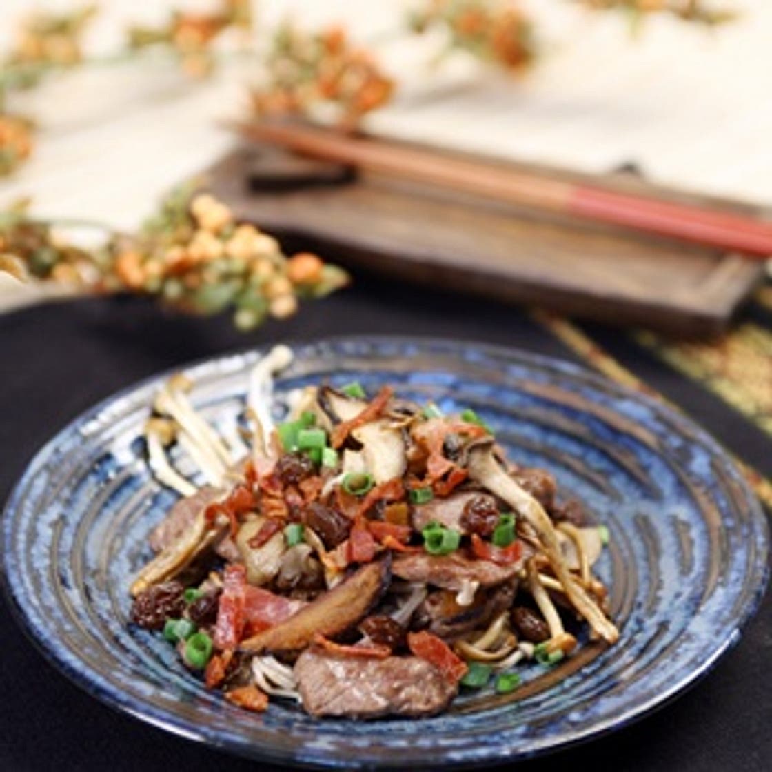 레이즌버섯소테스테이크