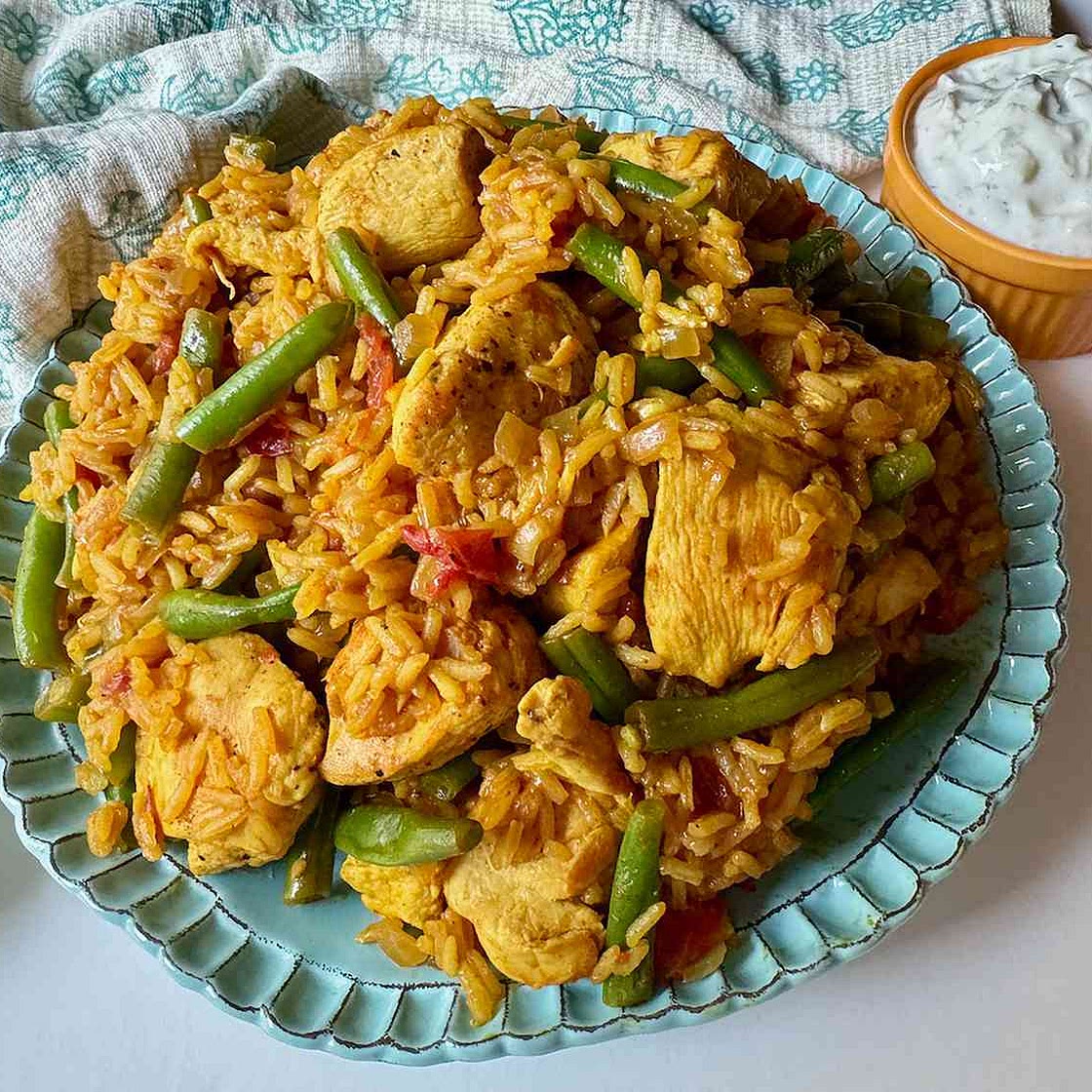 One Pot Turmeric Chicken and Rice
