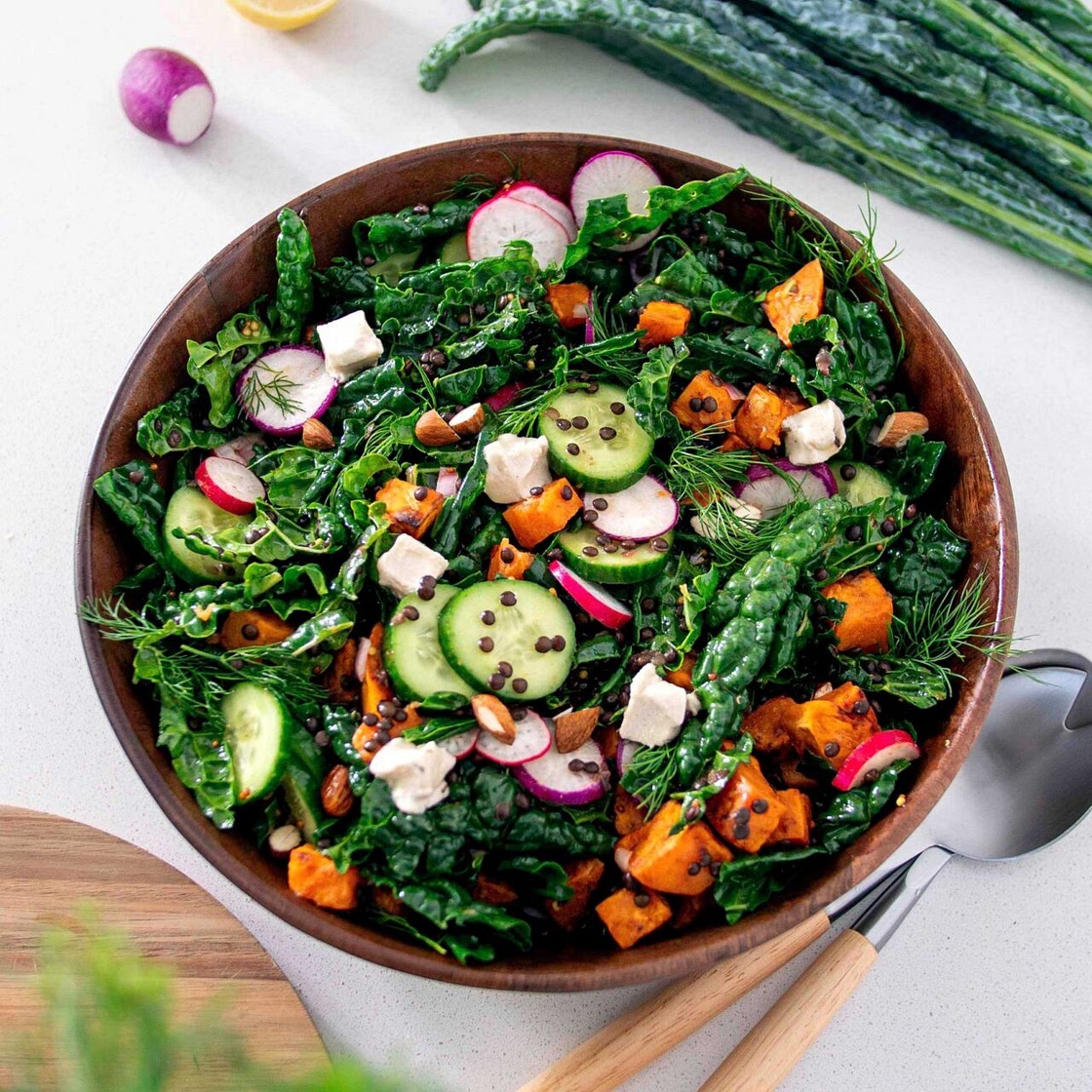 Tuscan Kale & Sweet Potato Salad