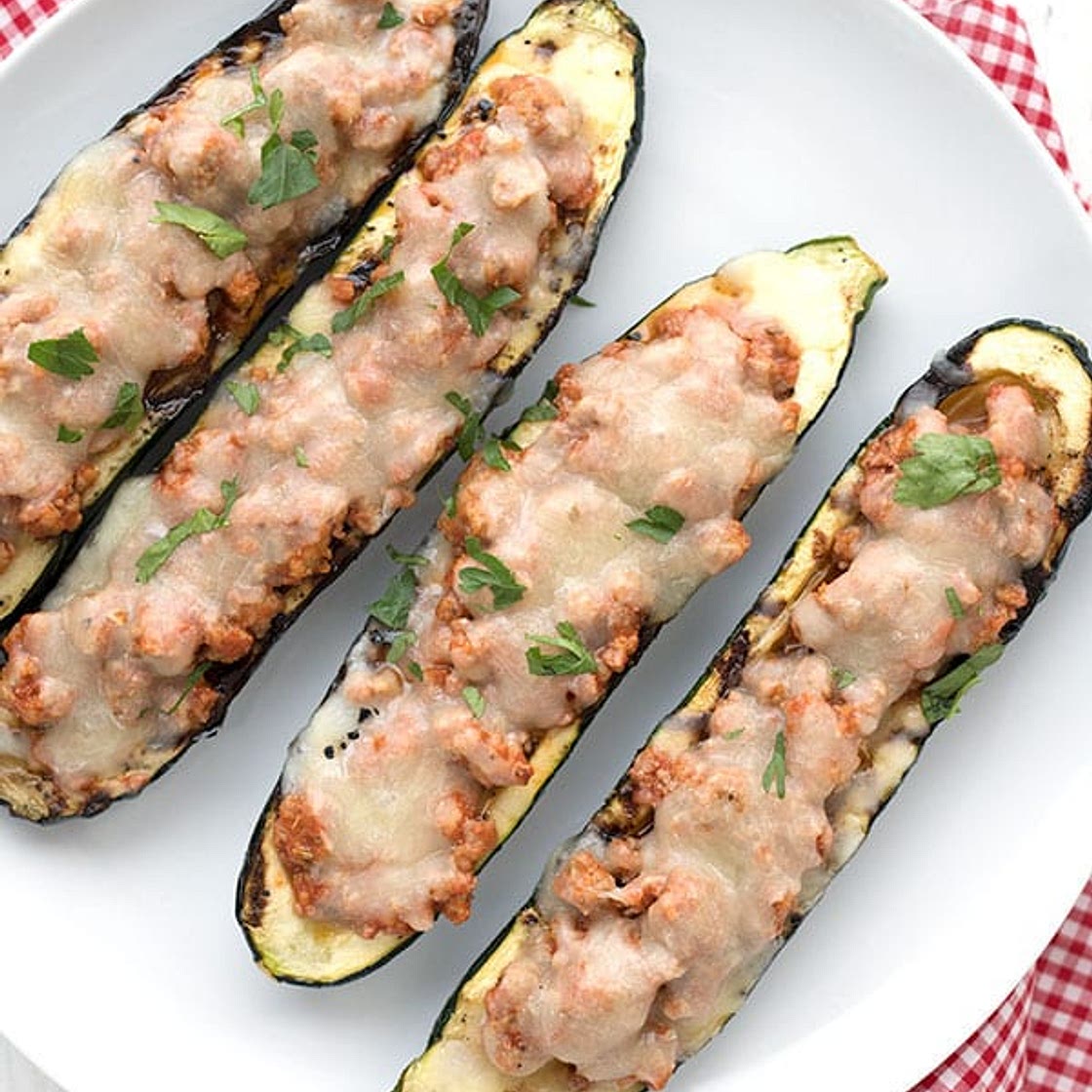 Keto Grilled Zucchini Boats