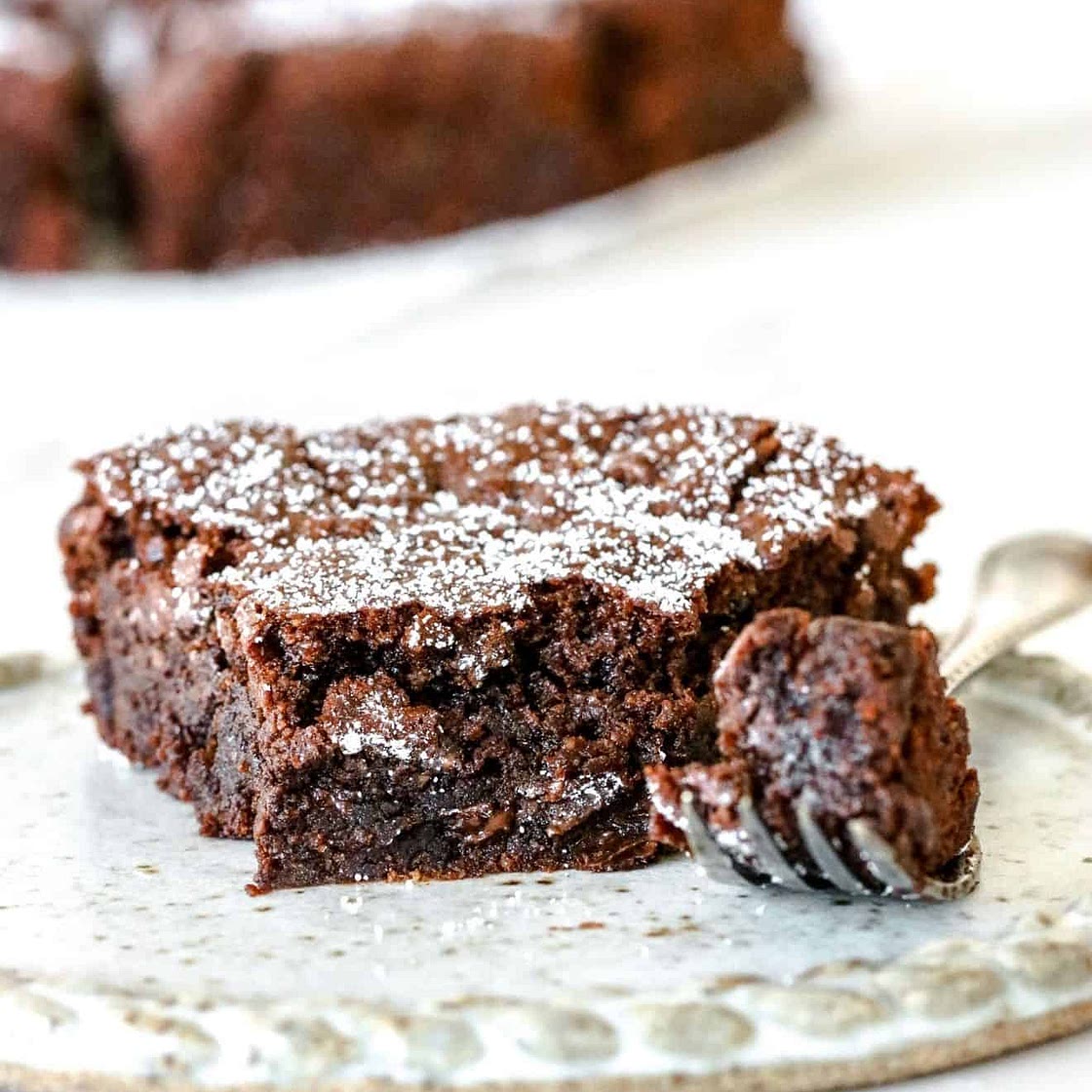Fudgey Chocolate Orange Brownie Cake using Almond Flour