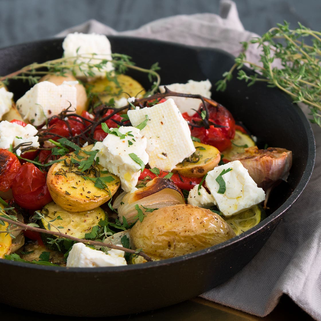 Griechisches Gemüse mit Feta