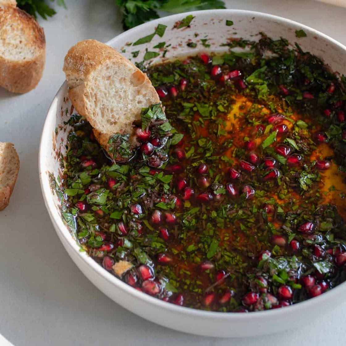 Pomegranate Molasses Bread Dipping Oil