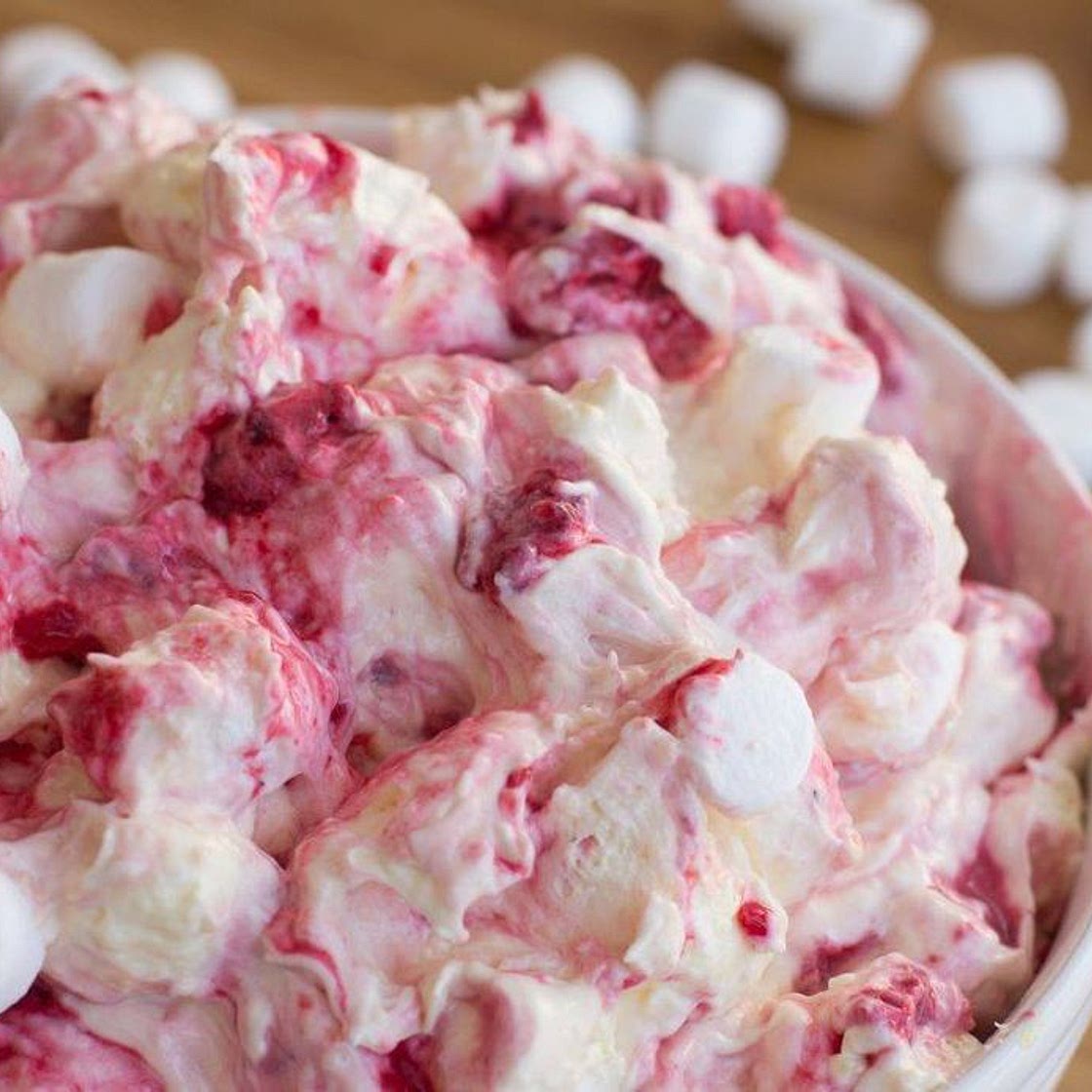 Raspberry Marshmallow Fluff Salad