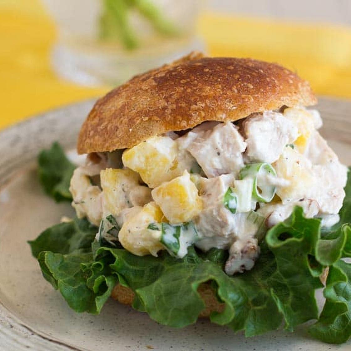 Low FODMAP Pineapple Chicken Salad