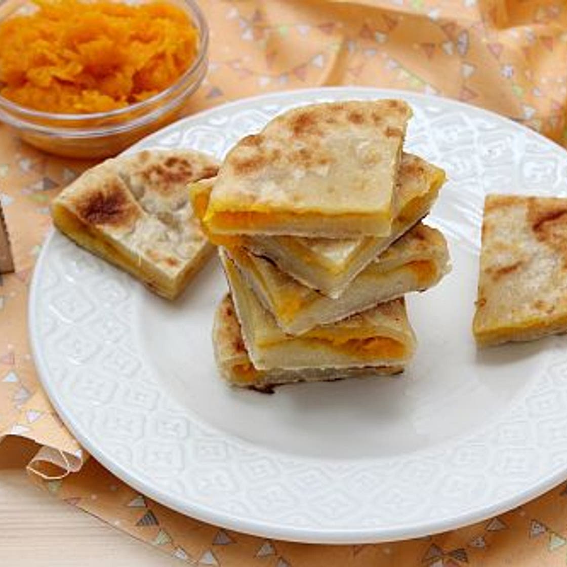 Плацинда с тыквой (постный вариант)