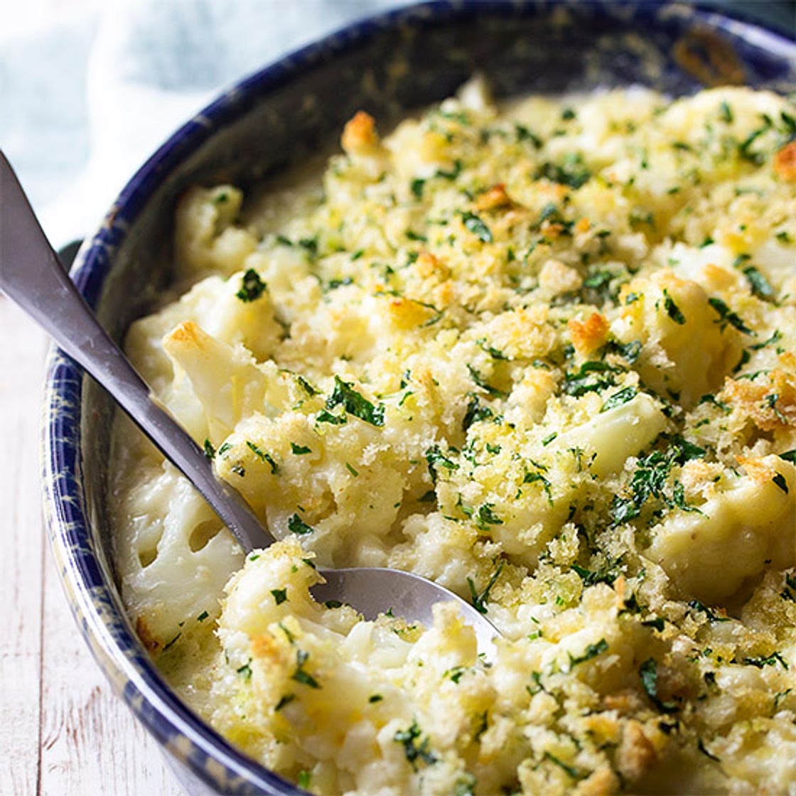Creamy Cauliflower Au Gratin