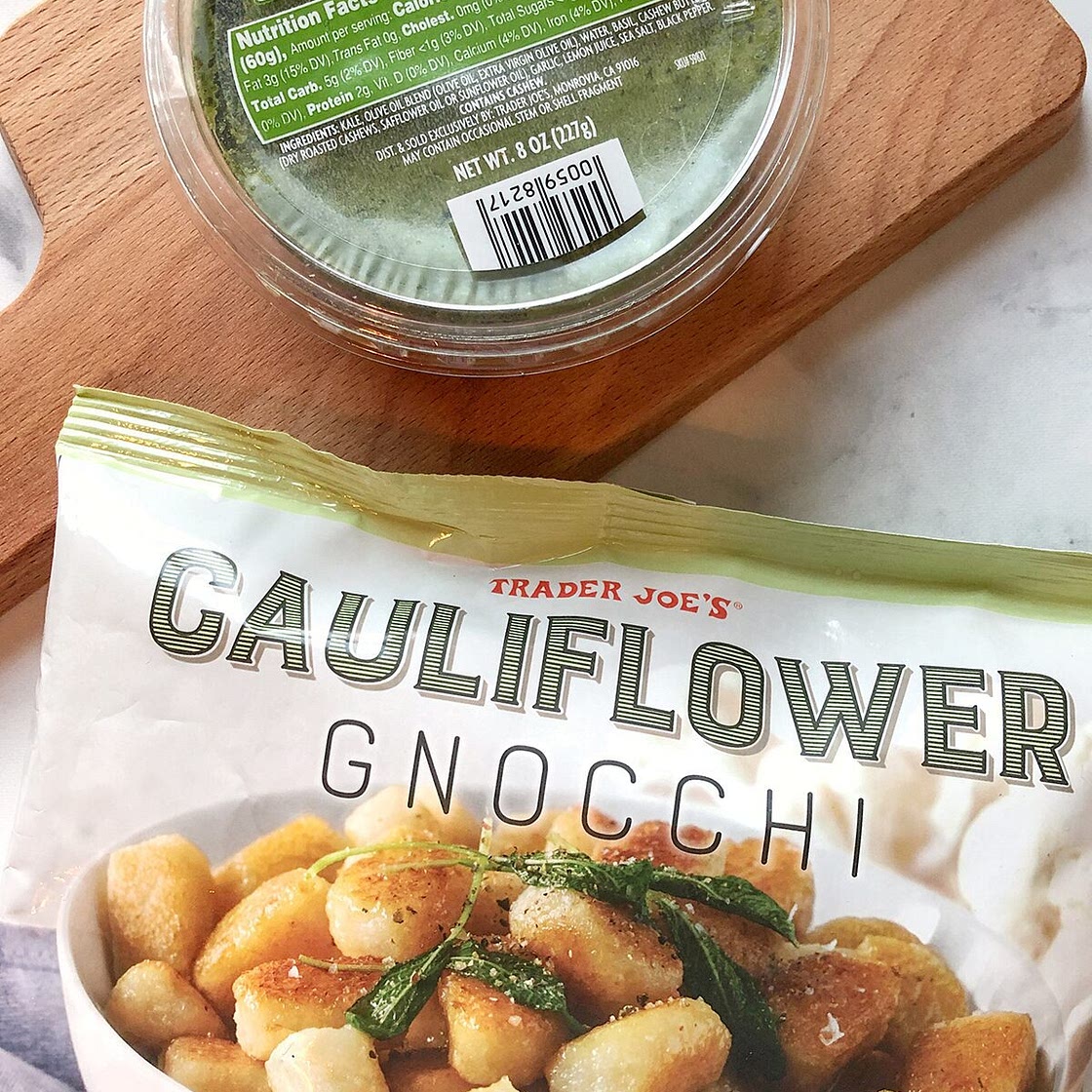 Vegan Cauliflower Gnocchi with Pesto