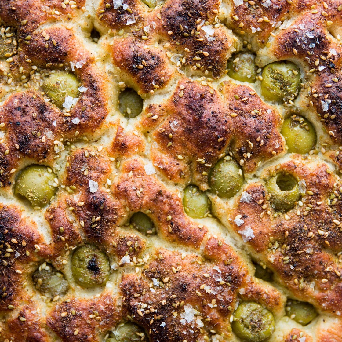 Olive and Za'atar Focaccia