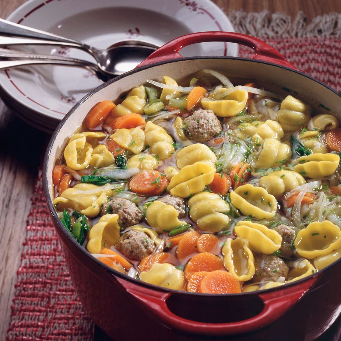 Nudelsuppe aus dem Ofen