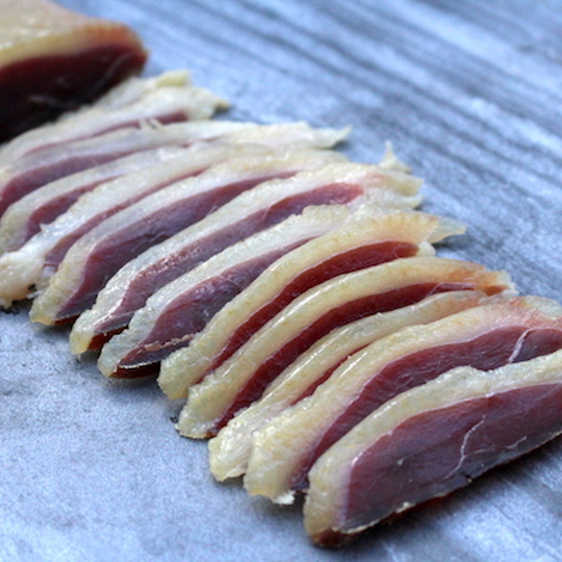 Duck Prosciutto ~ Salt Cured Duck Breast