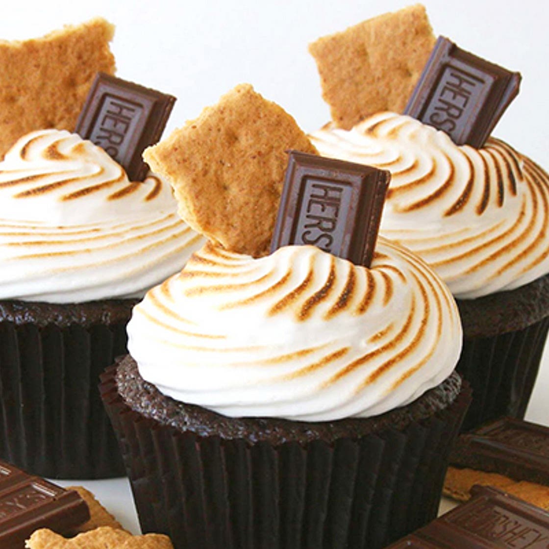 Chocolate S’mores Cupcakes
