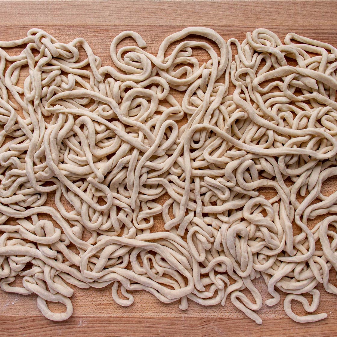 Homemade Udon Noodles