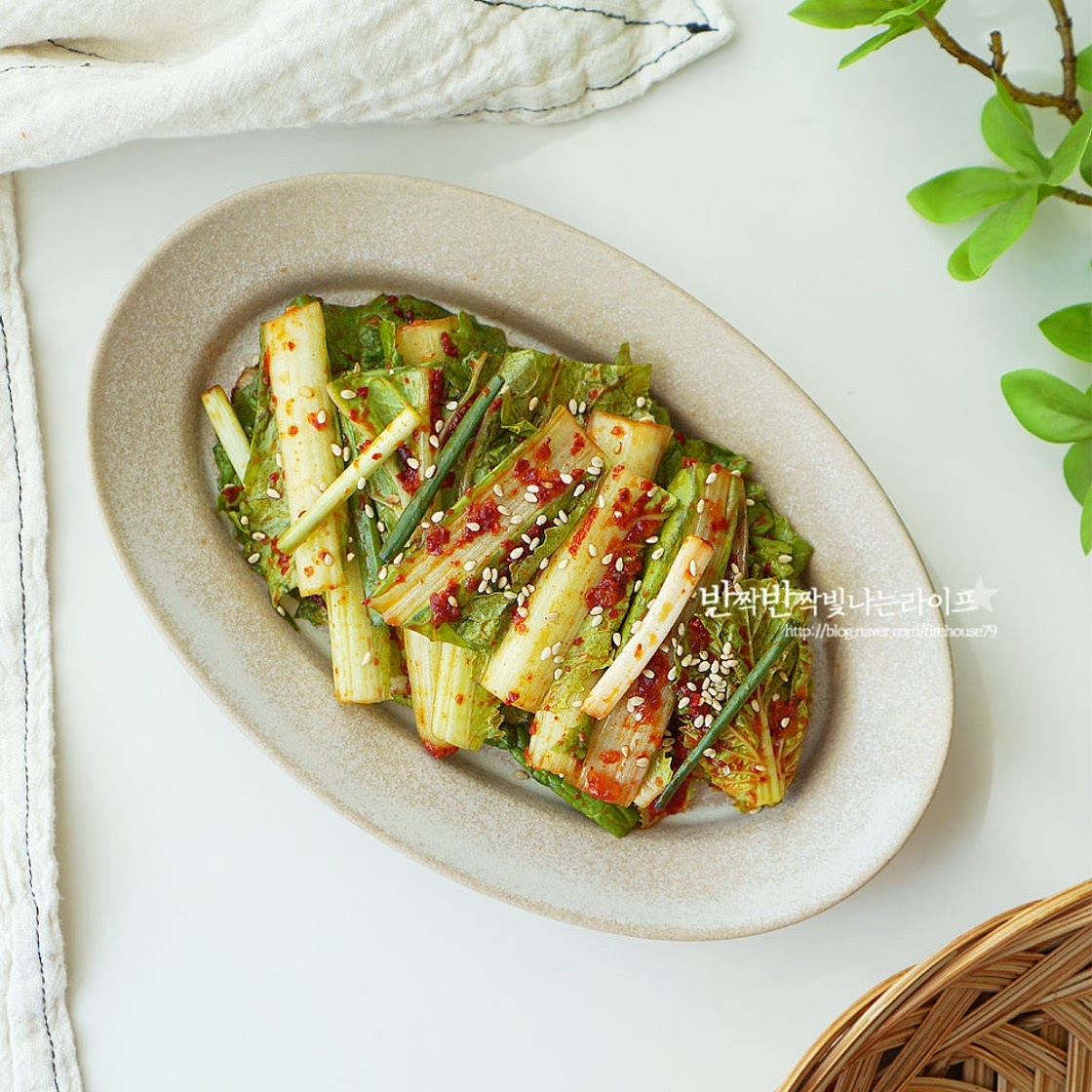 얼갈이 겉절이 만드는 법 단배추 간단 배추겉절이 만드는 법