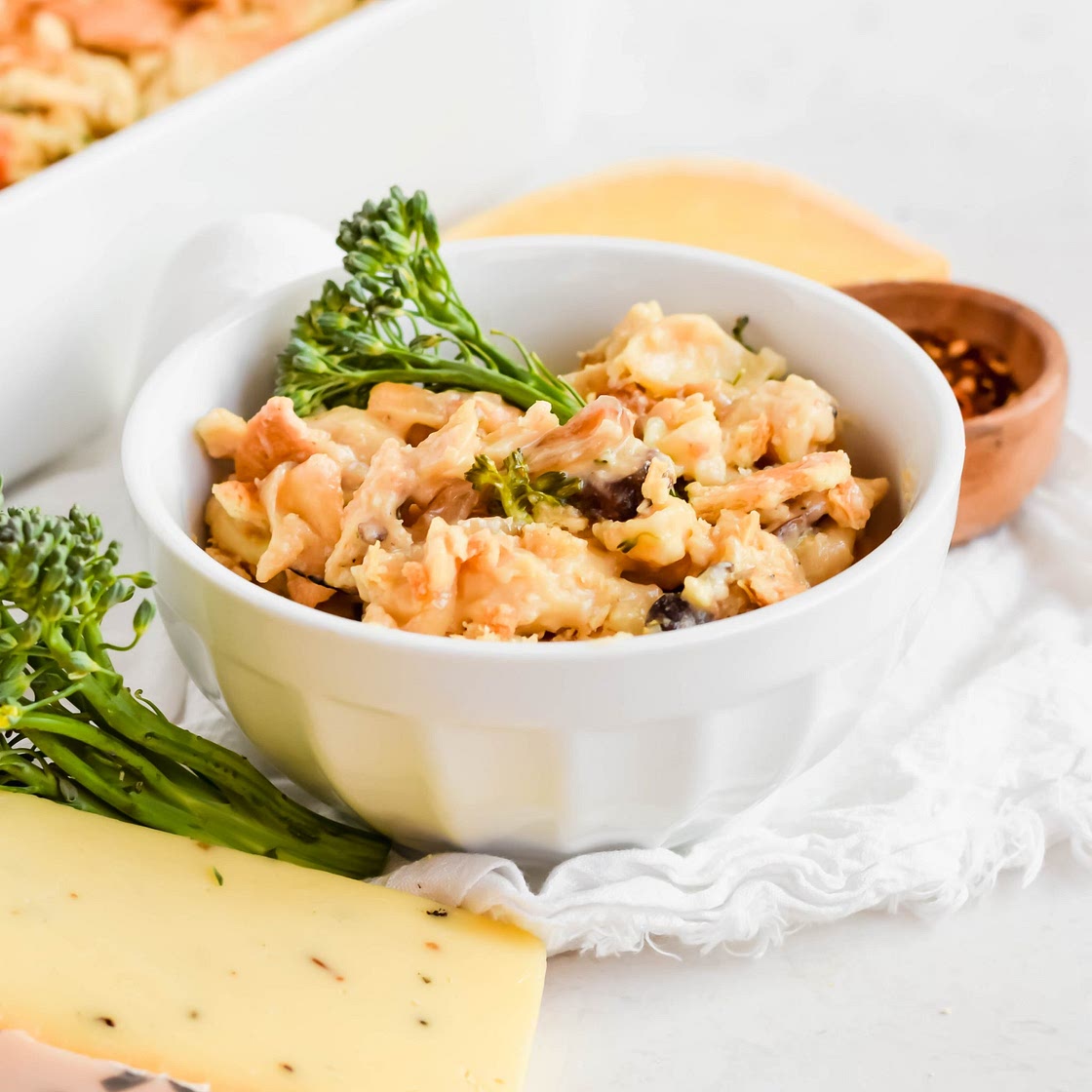Baked Gouda Mac and Cheese with Roasted Veggies